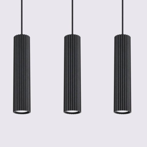 Lampa wisząca KARBON 3L czarny Lampa wisząca KARBON 3L czarny
