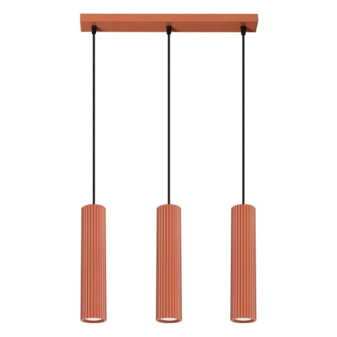 Lampa wisząca KARBON 3L ochra czerwona Lampa wisząca KARBON 3L ochra czerwona