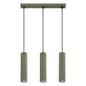 Lampa wisząca KARBON 3L zielona oliwka