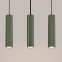 Lampa wisząca KARBON 3L zielona oliwka