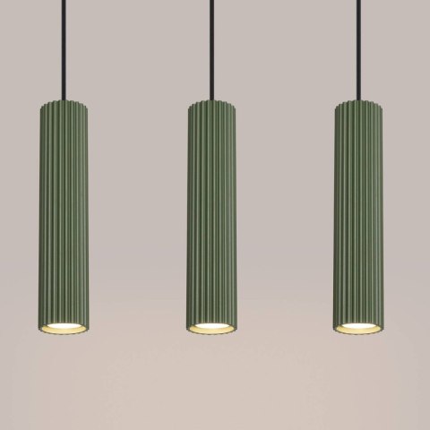 Lampa wisząca KARBON 3L zielona oliwka Lampa wisząca KARBON 3L zielona oliwka