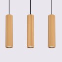 Lampa wisząca KARBON 3L złoty