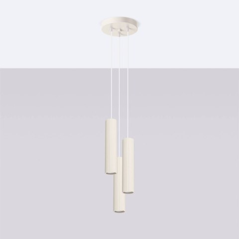 Lampa wisząca KARBON 3P beżowy Lampa wisząca KARBON 3P beżowy