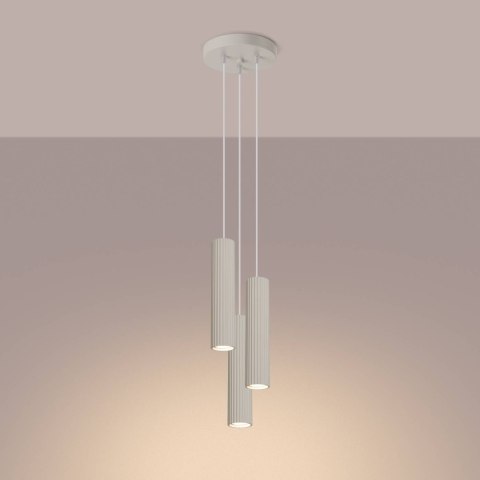 Lampa wisząca KARBON 3P beżowy Lampa wisząca KARBON 3P beżowy