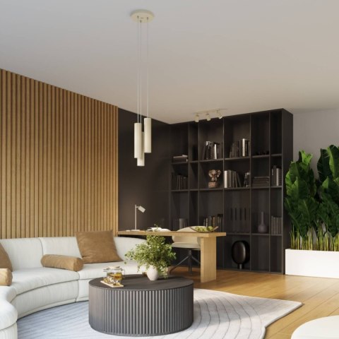 Lampa wisząca KARBON 3P beżowy Lampa wisząca KARBON 3P beżowy