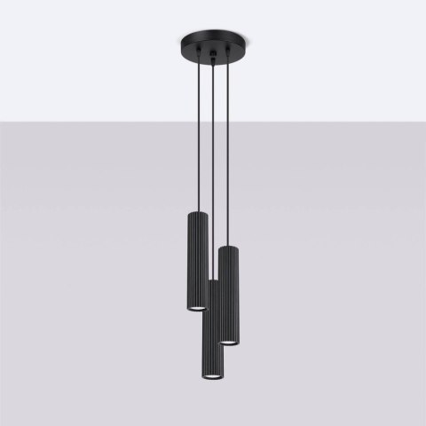 Lampa wisząca KARBON 3P czarny Lampa wisząca KARBON 3P czarny