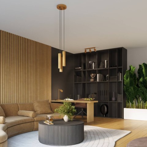 Lampa wisząca KARBON 3P złoty Lampa wisząca KARBON 3P złoty
