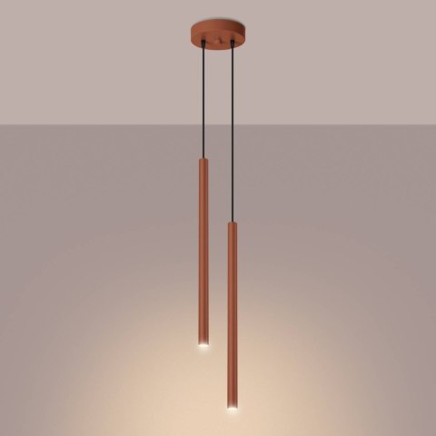 Lampa wisząca PASTELO 2 ochra czerwona Lampa wisząca PASTELO 2 ochra czerwona
