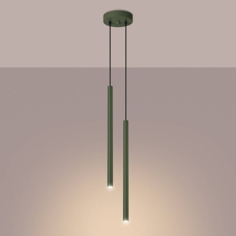 Lampa wisząca PASTELO 2 zielona oliwka Lampa wisząca PASTELO 2 zielona oliwka