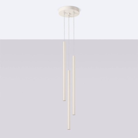 Lampa wisząca PASTELO 3P beżowa Lampa wisząca PASTELO 3P beżowa