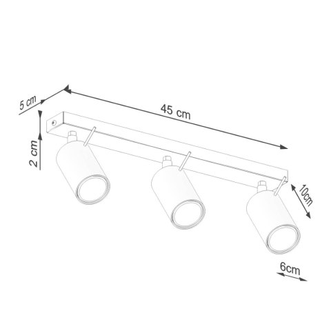 Plafon RING 3L zielony oliwkowy Plafon RING 3L zielony oliwkowy