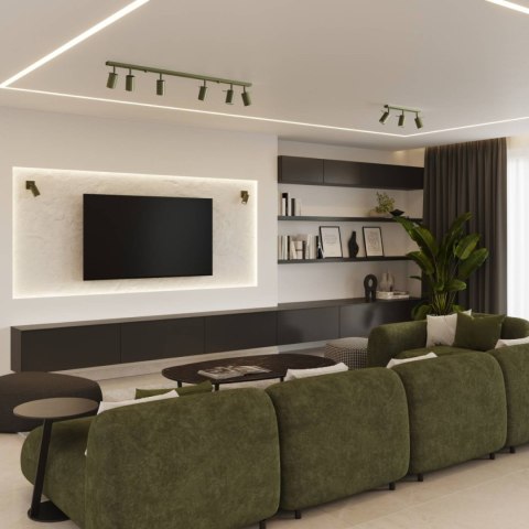 Plafon RING 6L zielony oliwkowy Plafon RING 6L zielony oliwkowy