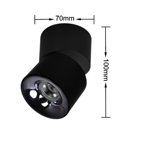Brema oprawa natynkowa ruchoma LED CCT czarna LP-2626/1RM BK movable Brema oprawa natynkowa ruchoma LED CCT czarna LP-2626/1RM BK movable