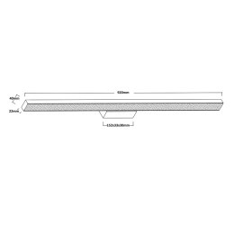 Kinkiet Aqua 92 cm biały IP44 LED CCT