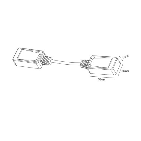 Łącznik natynkowy linka Magnetic Slim biały Łącznik natynkowy linka Magnetic Slim biały
