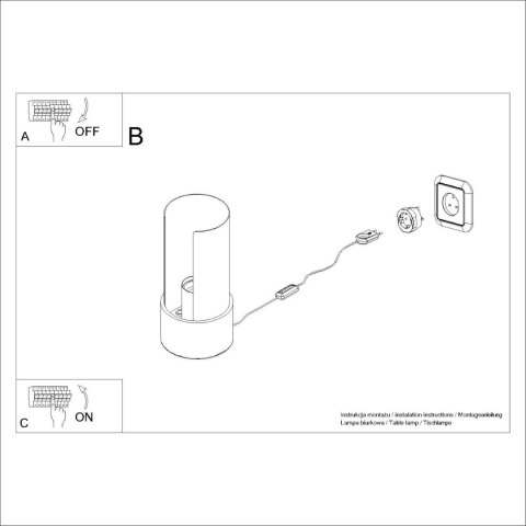 Lampa biurkowa FLASH biała Lampa biurkowa FLASH biała