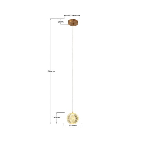Lampa wisząca Brillant 1 złota LED CCT Lampa wisząca Brillant 1 złota LED CCT