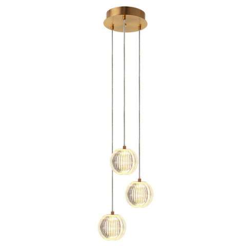 Lampa wisząca Brillant 3 złota LED CCT Lampa wisząca Brillant 3 złota LED CCT