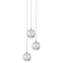 Lampa wisząca Brillant 3 złota LED CCT