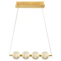 Lampa wisząca Brillant 4 złota LED CCT