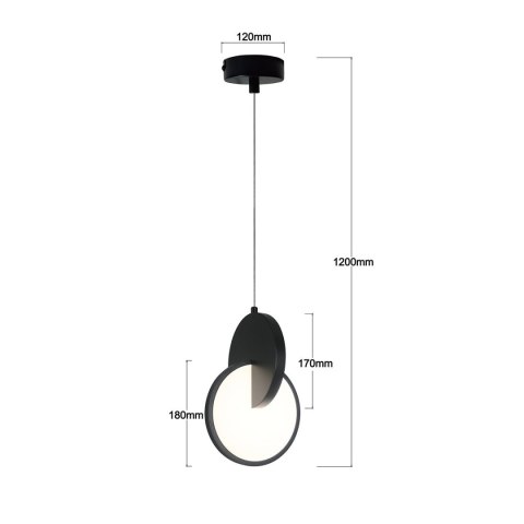 Lampa wisząca Circlo LED CCT czarna LP-1311/1P BK Lampa wisząca Circlo LED CCT czarna LP-1311/1P BK