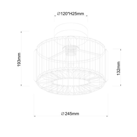 Plafon Galactico chrom 1xE27 Plafon Galactico chrom 1xE27