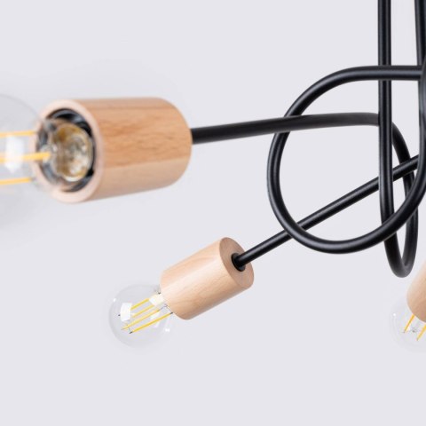 Żyrandol EMBER 5 czarny Żyrandol EMBER 5 czarny