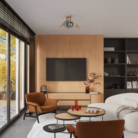 Żyrandol EMBER 5 czarny Żyrandol EMBER 5 czarny