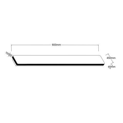 Bodo kinkiet 60 cm czarny IP54 Bodo kinkiet 60 cm czarny IP54