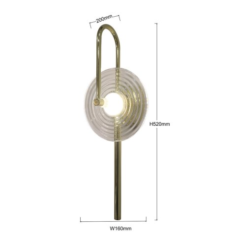 Kinkiet Plato transparentny LED CCT Kinkiet Plato transparentny LED CCT