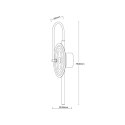Kinkiet Plato transparentny LED CCT