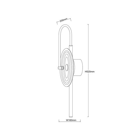 Kinkiet Plato transparentny LED CCT Kinkiet Plato transparentny LED CCT