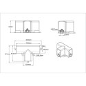 Łącznik T mechaniczny do oświetlenia modułowego Geometric System New