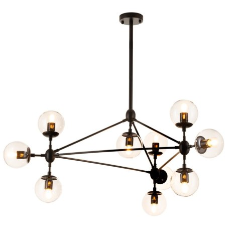 Lampa wisząca ASTRIFERO-10 bursztynowo czarna 90 cm Lampa wisząca ASTRIFERO-10 bursztynowo czarna 90 cm
