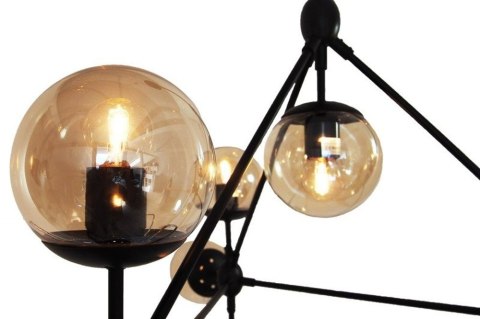 Lampa wisząca ASTRIFERO-10 bursztynowo czarna 90 cm Lampa wisząca ASTRIFERO-10 bursztynowo czarna 90 cm