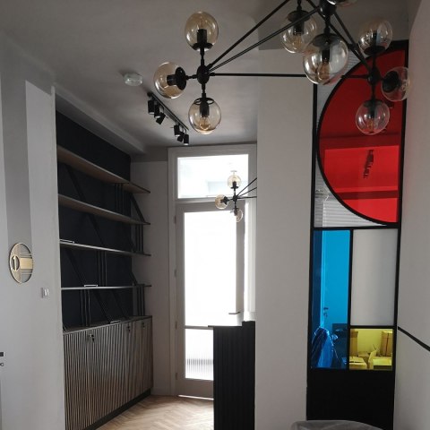 Lampa wisząca ASTRIFERO-10 bursztynowo czarna 90 cm Lampa wisząca ASTRIFERO-10 bursztynowo czarna 90 cm