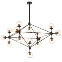 Lampa wisząca ASTRIFERO-15 bursztynowo czarna 110 cm