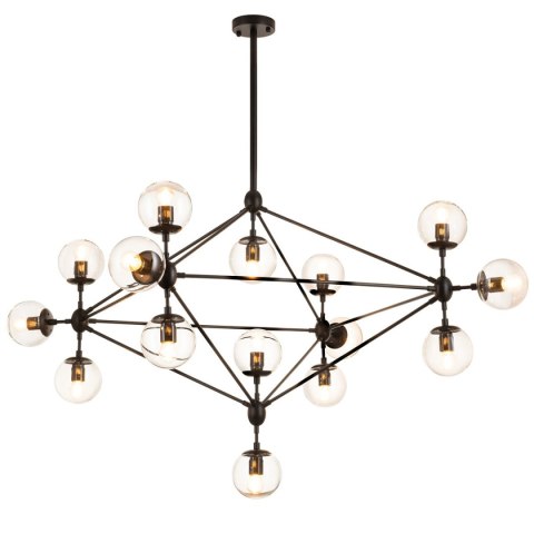 Lampa wisząca ASTRIFERO-15 bursztynowo czarna 110 cm Lampa wisząca ASTRIFERO-15 bursztynowo czarna 110 cm