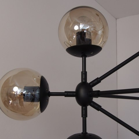 Lampa wisząca ASTRIFERO-15 bursztynowo czarna 110 cm Lampa wisząca ASTRIFERO-15 bursztynowo czarna 110 cm