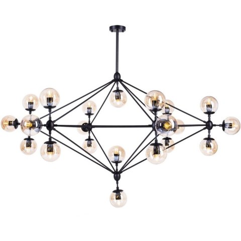 Lampa wisząca ASTRIFERO-21 bursztynowo czarna 165 cm Lampa wisząca ASTRIFERO-21 bursztynowo czarna 165 cm