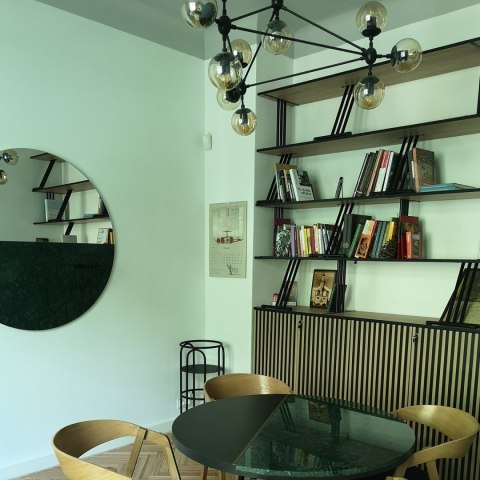 Lampa wisząca ASTRIFERO-21 bursztynowo czarna 165 cm Lampa wisząca ASTRIFERO-21 bursztynowo czarna 165 cm