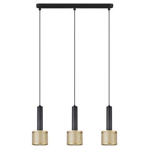 Lampa wisząca Amo czarno-złota 3xE27 Lampa wisząca Amo czarno-złota 3xE27