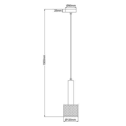 Lampa wisząca Amo złoto-czarna 1xE27 Lampa wisząca Amo złoto-czarna 1xE27