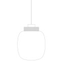 Lampa wisząca BOOM LED bursztynowo złota 25 cm