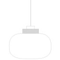 Lampa wisząca BOOM LED szaro złota 35 cm