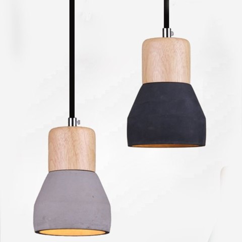 Lampa wisząca CONCRETE czarny beton 12 cm Lampa wisząca CONCRETE czarny beton 12 cm