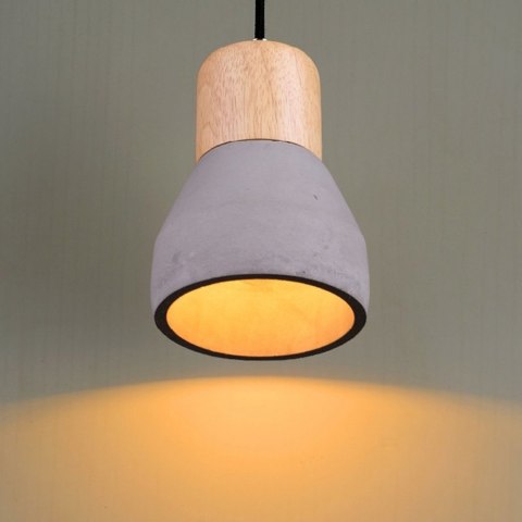 Lampa wisząca CONCRETE czarny beton 12 cm Lampa wisząca CONCRETE czarny beton 12 cm