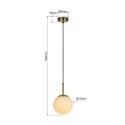 Lampa wisząca Dorado złota 1xE14