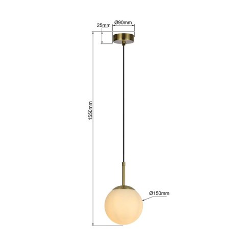 Lampa wisząca Dorado złota 1xE14 Lampa wisząca Dorado złota 1xE14