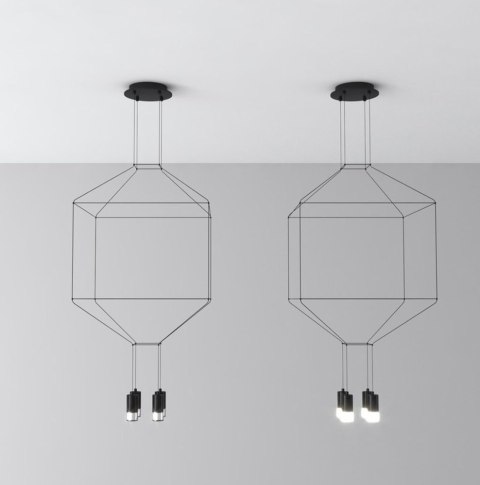 Lampa wisząca LINEA-4 czarna 45 cm Lampa wisząca LINEA-4 czarna 45 cm